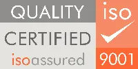 ISO Assured 9001 Quality Certified logo with tick mark